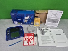 Nintendo 2DS Transparent Blue Blau 4GB + OVP Originalverpackung + AR Karten + An