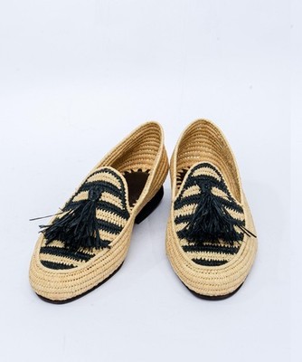 Stylish Raffia Loafers for Men - Summer Wedding Shoes - Hand-Woven Boho Slip-Ons