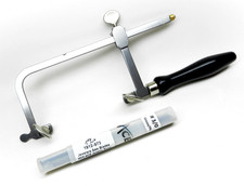 Jewelers Saw Frame Jewelry Making Blades 70mm Adjustable 144 Saw Blades 3/0