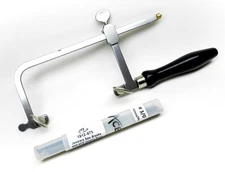 Jewelers Saw Frame & Jewelry Making Blades 70mm Adjustable & 144 Saw Blades #3/0