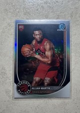 2025/26 Bowman Chrome Alijah Martin RC Red Rookie Shield Toronto Raptors #BRR-40