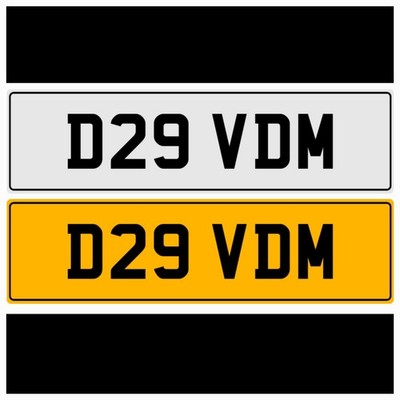 D29 VDM DAV DAVY DAVE DAVID DAVYS DAVIS DAVINA DVD PREFIX PRIVATE NUMBER PLATE