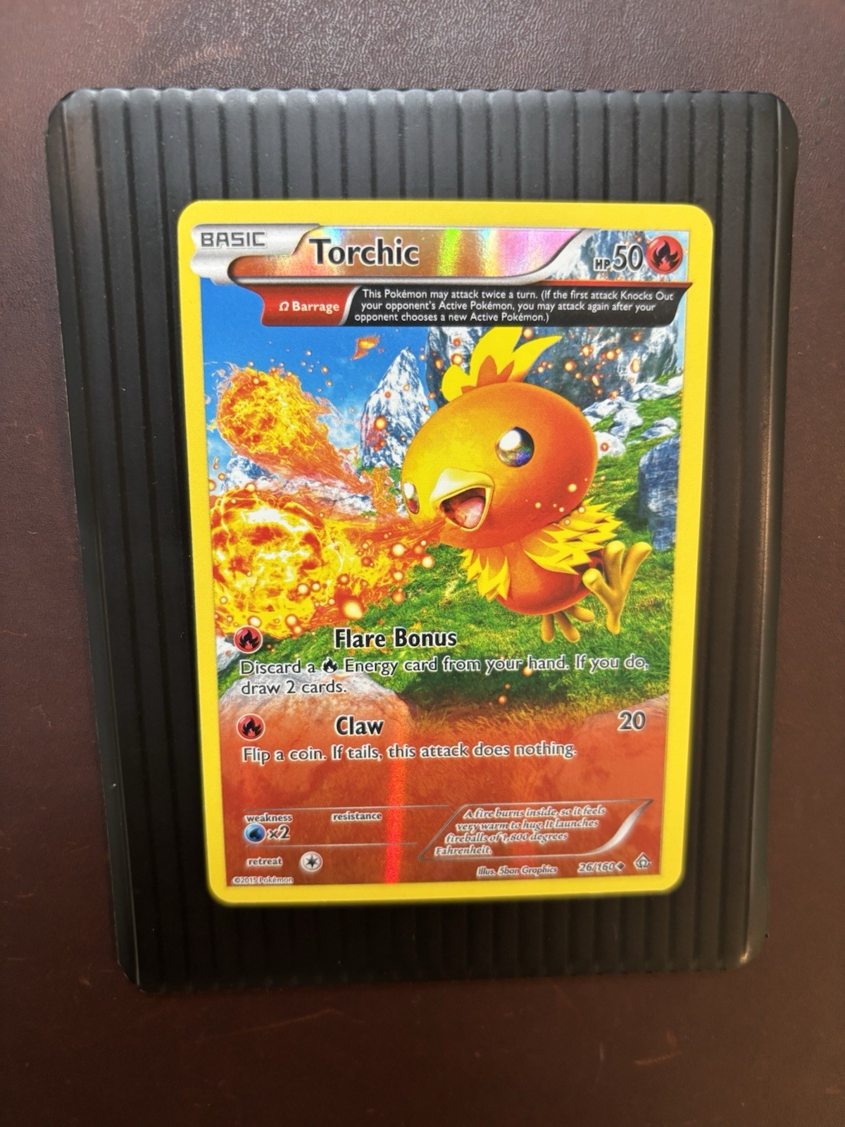 Torchic 26/160 Reverse Holo Pokemon Card 2015 Primal Clash LP