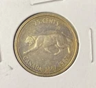 1967 Canada 25 Cents Quarter 0.8000 Silver ASW 0.15 Oz Coin Free Shipping