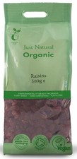 Just Natural Organic Thompson Seedless Raisins 500g *** BEST BEFORE DATE 03/2026 13.98 per kilo