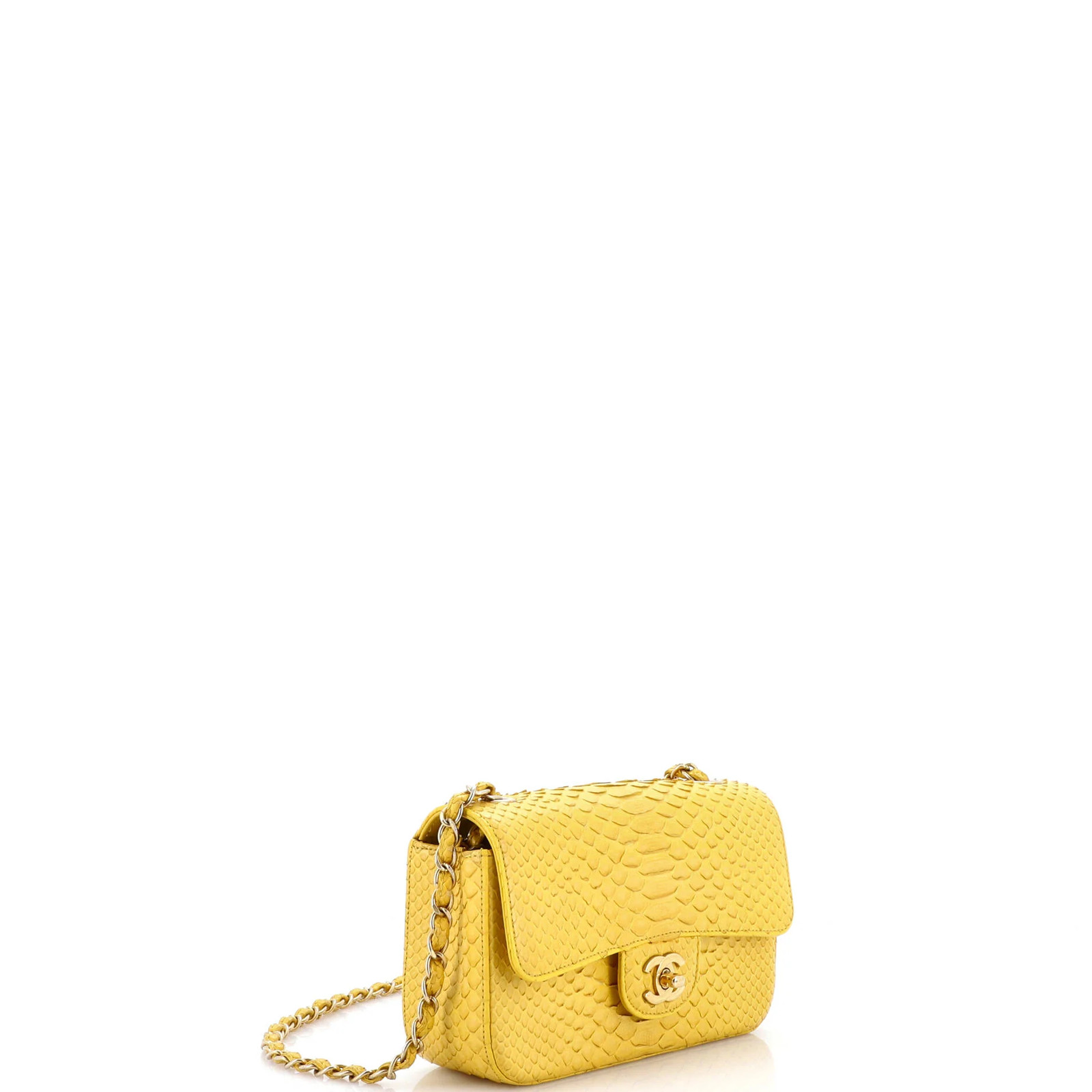 Chanel Classic Single Flap Bag Python Mini - image 2