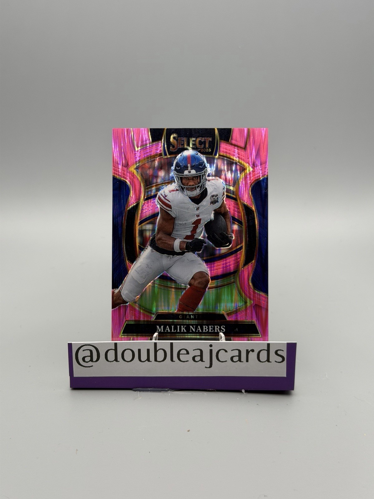 2025 Panini Select - Concourse Malik Nabers #94 Pink Shock Prizm