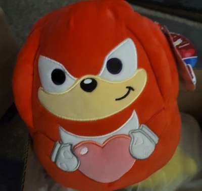 Squishmallows 8'' KNUCKLES Sonic The Hedgehog Valentine's NEW (W/  Tag)