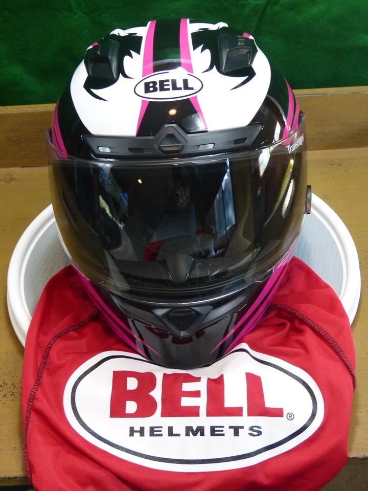 Casco de moto BELL DLX QUALIFIER cara completa rosa pequeño 55-56CM Foto 2 de 4