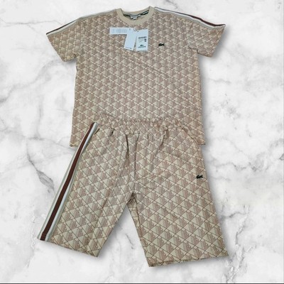 Lacoste Monogram Overall Beige Gr. L-XL-XXL