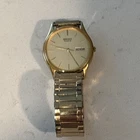 Seiko Watch Mens Gold Tone w/ OEM Original Band 6533-8019 Used
