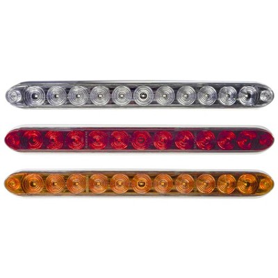 Tecniq OEM Red Low Profile Turn/ID Bar Clear Lens, T13-RC00-1