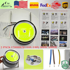 1000W LED Fishing Light Green 170000LM Waterproof Marine Underwater 110V-330V US