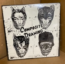 COMPOSITE DRAWING 1989 DECO NM-/EX +INSERT OOP INDIE/PUNK/ALT LP