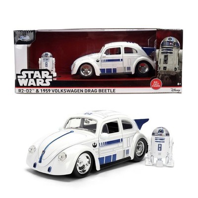Star Wars Hollywood Rides R2-D2 Jada R/C '59 Volkswagen Turbo Drag Beetle w/R2D2