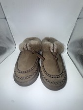 UGG TASMAN ALPINE NWOB WOMEN SLIPPERS SUEDE HICKORY US 6 /UK 4 /EU 37 /JP 23