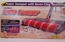 Cordless Turbo Sweeper Great for Carperts and Floors 1200 RPM