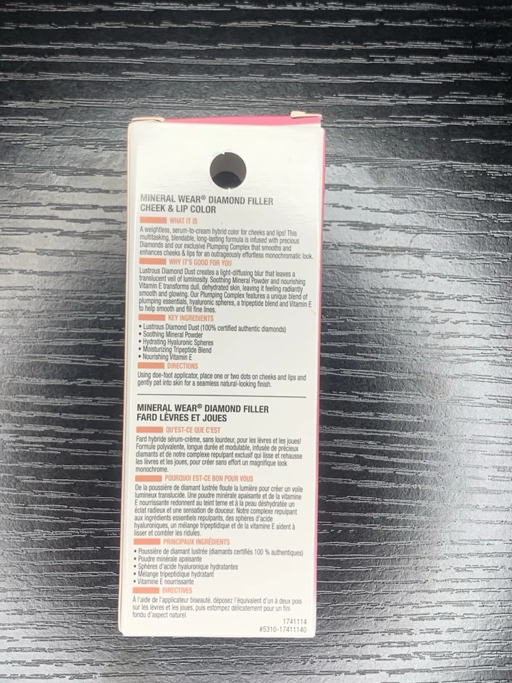 PHYSICIANS FORMULA Color de mejillas y labios Relleno de desgaste mineral, rosa radiante TOTALMENTE NUEVO Foto 3 de 4