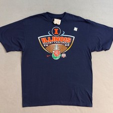NWT Nike Illinois Fighting Illini Football Rose Bowl 2008 NCAA T-Shirt Large