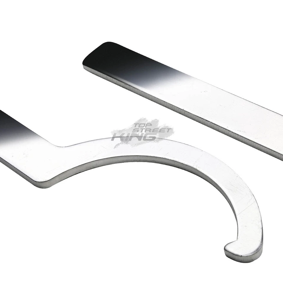 X2 ALUMINIO COILOVER AMORTIGUADOR MANGUITO BOBINA DE CHOQUE SOBRE LLAVE INGLESA DE AJUSTE JDM Foto 2 de 2