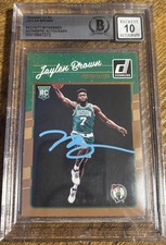 Jaylen Brown Signed 2016-17 Donruss Rookie Card #153 RC AUTO 10 BECKETT. rookie card picture