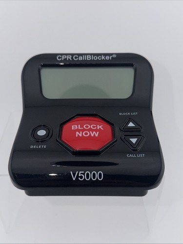 CPR V5000 Call Blocker for Landline Phones - Block Robocalls Spam - Unit Only!