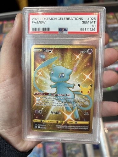 2021 POKEMON CELEBRATIONS #025 FULL ART/MEW PSA 10