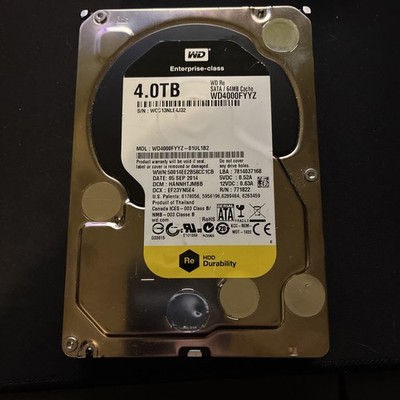 WD 4TB Enterprise Hard Drive 3.5'' WD4000FYYZ Desktop HDD