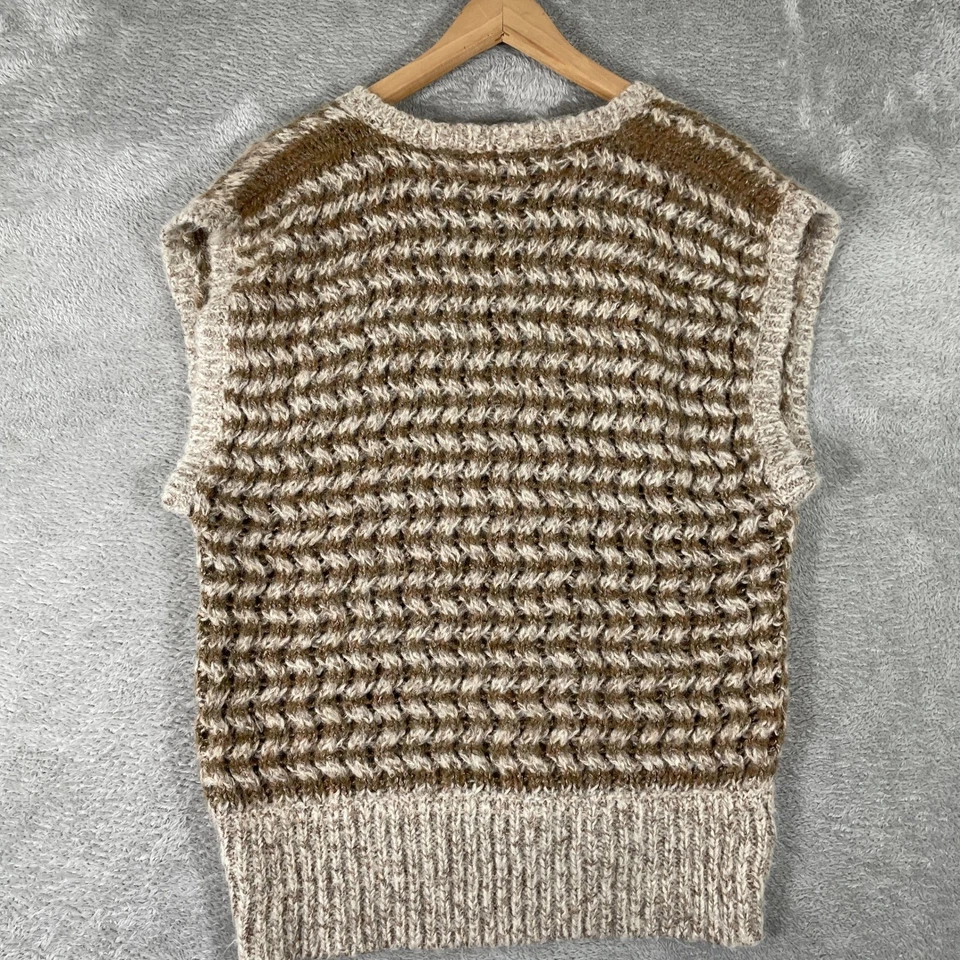 Chaleco Suéter Christian Dior Separados Para Mujer Mediano Grueso Rayas Tejido De Colección Foto 4 de 4