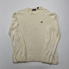 Chaps Knitted Jumper Chunky Knit Sweater Men's L