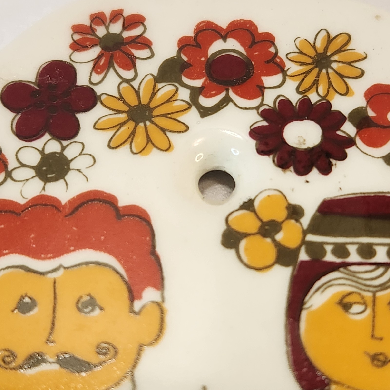 VTG Figgjo Flint FF Turi Folklore Wall Plaque Norway God Prat Sparer Mat 6x4"