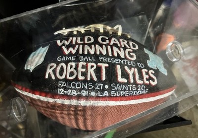 1991 Atlanta Falcons Wild Card Game Ball Awarded To Robert Lyles