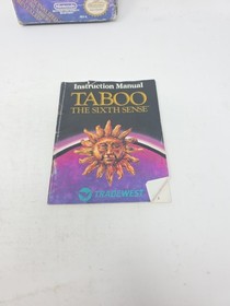 Taboo The Sixth Sense Nintendo NES Complete With Manual And Box CIB