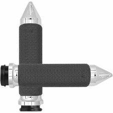 Avon Grips MF-63-CH-FLY-SP Memory Foam Grips with Spike Ends - 1.375in. - Chrome