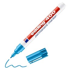 edding 400 permanent marker - light-blue - 1 pen - fine round tip 1 mm - waterpr