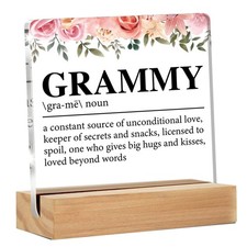 Grammy Gifts from Granddaughter Grandson Desk Decor Clear Grammy