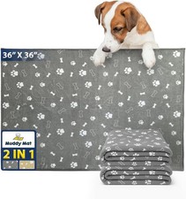 Washable Reusable Dog Pee Pads, Super Absorbent Waterproof, 36"x36", 2 Pack