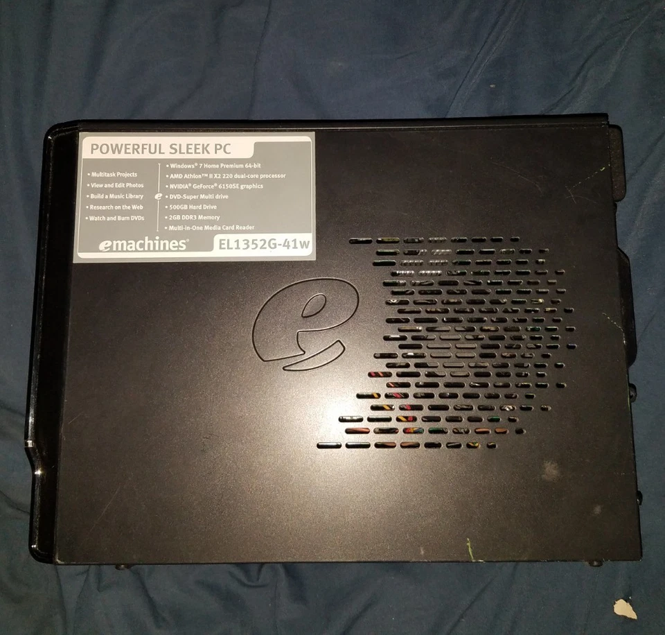 Y2K 2010's eMachines Office PC (NO HDD, 2 GB RAM, Quadro 400, Athlon II X2 220) - Image 2 of 4