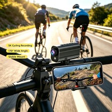 Mini Action Camera 5K Bike Motorcycle Camera POV Cycling Recorder Outdoor Sports