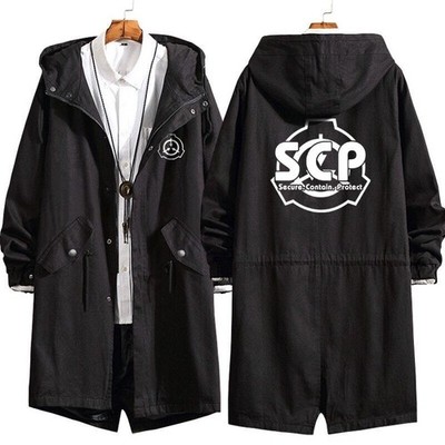 Sweatshirts Top SCP Secure Contain Protect Foundation Coat Hoodie Trench Cosplay