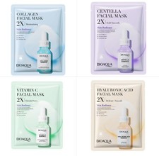 BIOAQUA Facial Sheet Mask Collagen Vitamin C Hyaluronic Acid Centella Hydrating