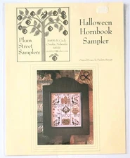 PLUM STREET SAMPLERS HALLOWEEN HORNBOOK COUNTED CROSS STITCH PATTERN BOOKLET 