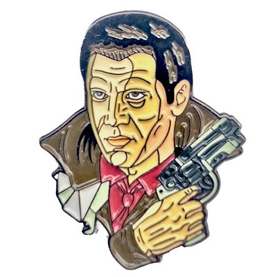 Enamel Pin Blade Runner Rick Deckard Goth Gun SciFi Collectible
