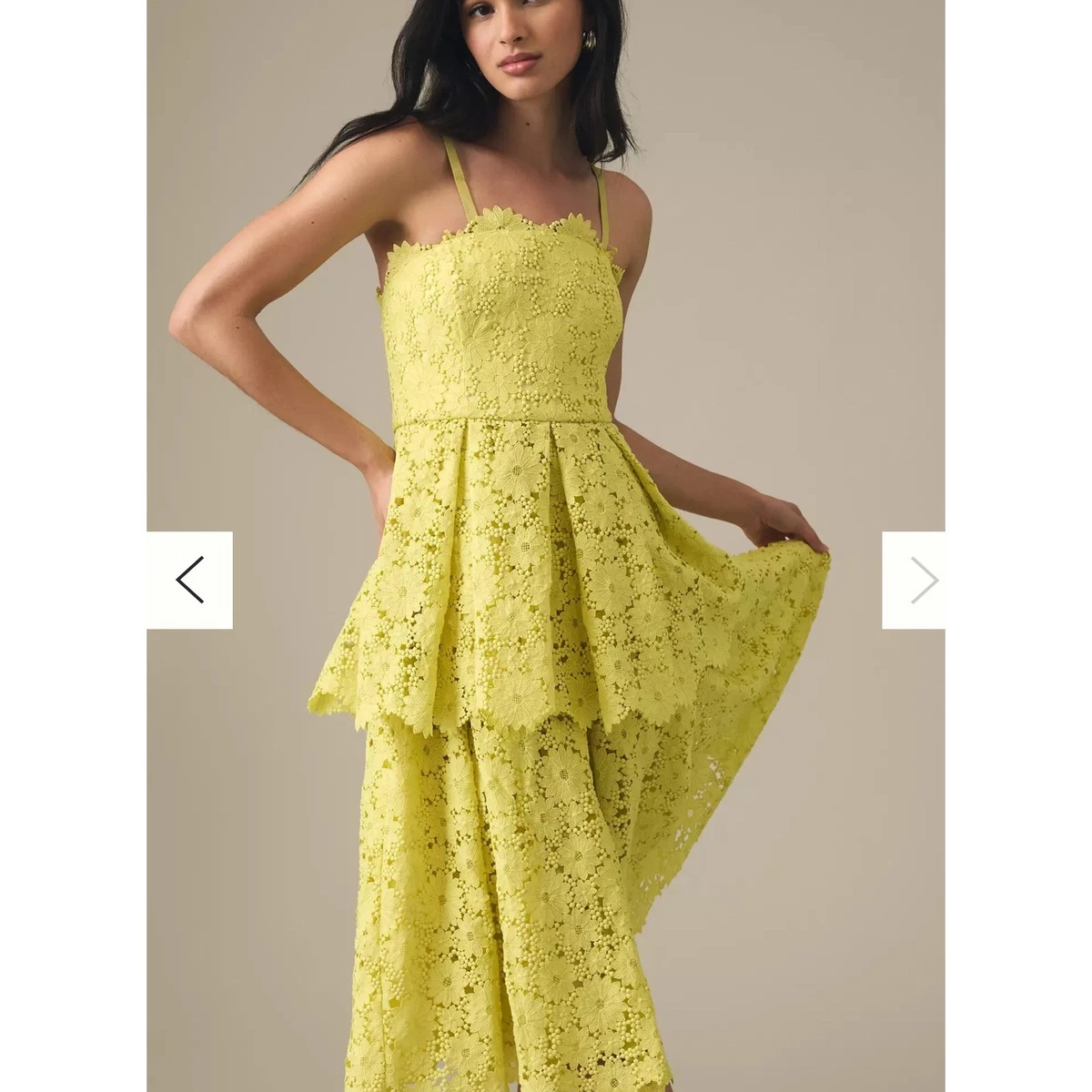 Anthropologie Lace Yellow Dresses for Women for sale | eBay
