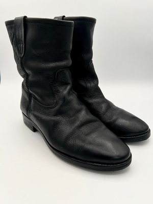 #ad Isabel Marant Black Jenny Moto Boots Women#x27;s SZ 8 $75.00