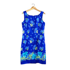 Women's Vintage Blue Floral Sag Harbor Dress 10
