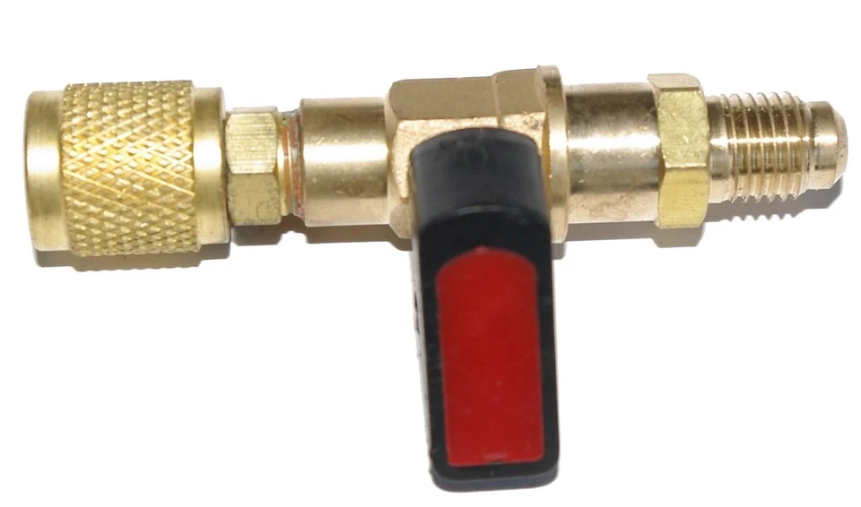 Kältemittel Kugelventil Kugelhahn 1/4 SAE für R407C, R134a, R22 und andere 