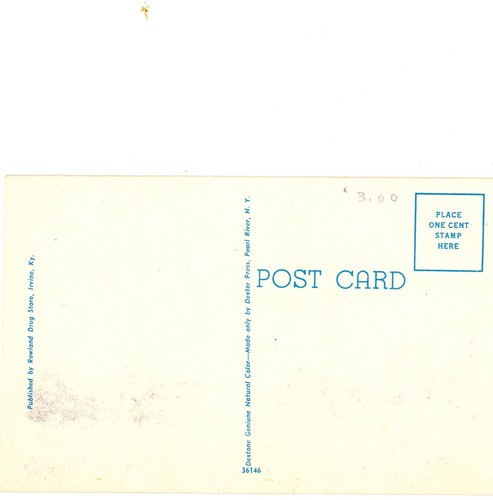 Postcard Early View of Hamilton-Carhartt Overall Co. in Irvine, KY. K7 - Picture 2 of 2