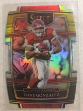 2021 Select Tony Gonzalez Concourse Level Die Cut Black/Gold Prizm