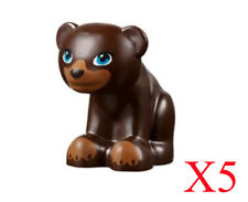 LEGO Friends Bear Cub Sitting Dark Brown Animal Zoo 14732pb01